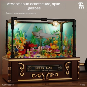 Сглобяем аквариумен орнамент с подсветка – клоун риба, ABS пластмаса, батерийно захранване, подходящ за DIY, 400–800 капсули, 1 кг