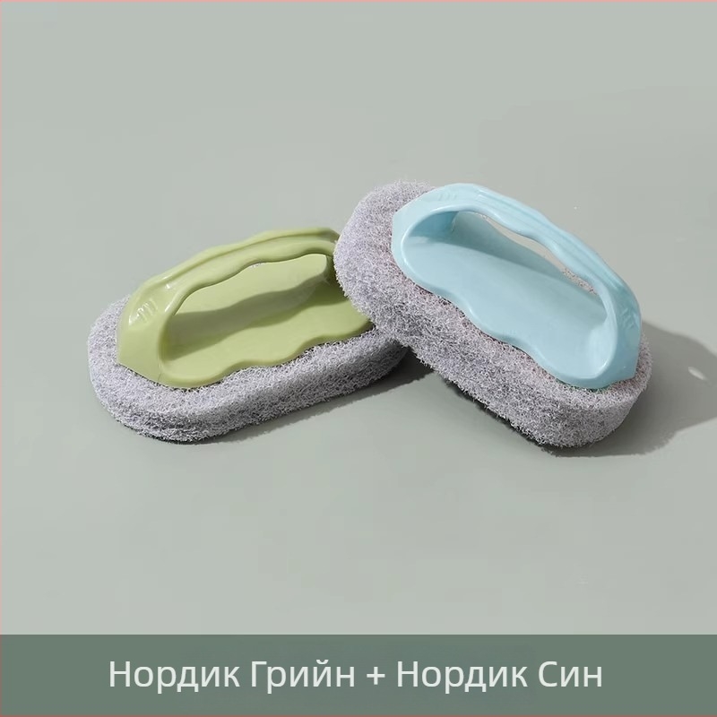 Дълга дръжка: Четка за почистване на мивка и баня с четка за плочки, пластмасова