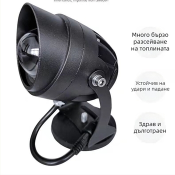 LED автомобилен прожектор със дълъг обсег и лазерно осветление на покрива (Продукт №1; Без марка; Без персонализация; Вътрешна доставка)