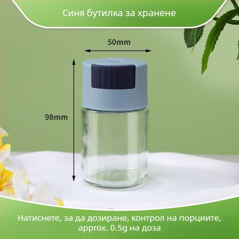 Аквариумна бутилка за хранене на риба, влагоустойчива, порционен дозатор и съхранение на храна, ръчно подаване