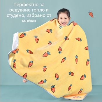 Детско одеяло - двуслойно удебелено, химическо влакно, за всички сезони, за възраст 3–6 г., 500–800 г, персонализируемо