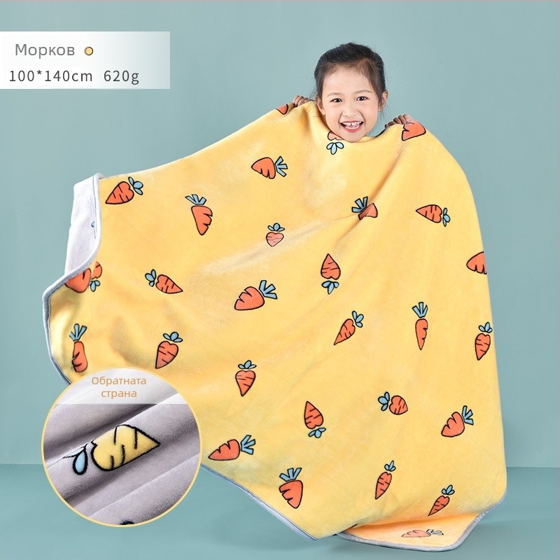 Детско одеяло - двуслойно удебелено, химическо влакно, за всички сезони, за възраст 3–6 г., 500–800 г, персонализируемо
