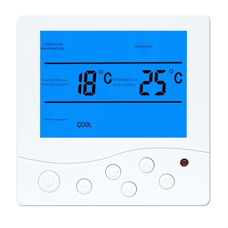 ALJIA панел за управление на температурата за централен климатик с интелигентен регулатор, съвместим с климатични системи, 220V