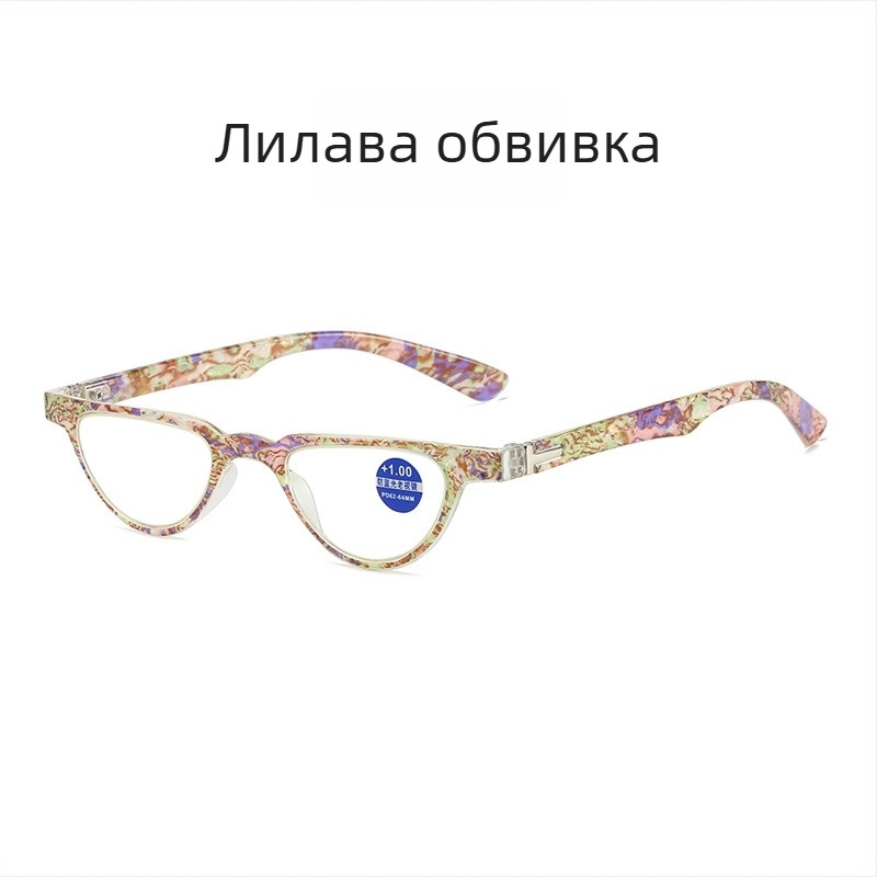 Очила за четене против синя светлина за жени, малка квадратна рамка с декорация дракон и феникс, лещи AC, пълен корпус, рамка от PC, есен 2024