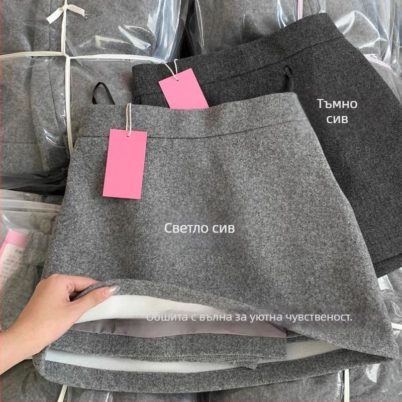 A-образна пола от полиестер, 70–80% полиестер, микроеластичност и колажно шиене