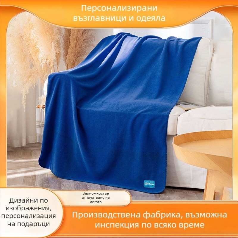 Duoheng поларено одеяло от полиестер, огнеустойчиво, многофункционално за всички сезони, с възможност за лого