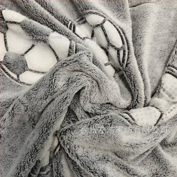 Светещо в тъмното футболно одеяло с карикатурен дизайн, полиестрово легло одеяло, за всички сезони, анимационен мотив, стил карикатура