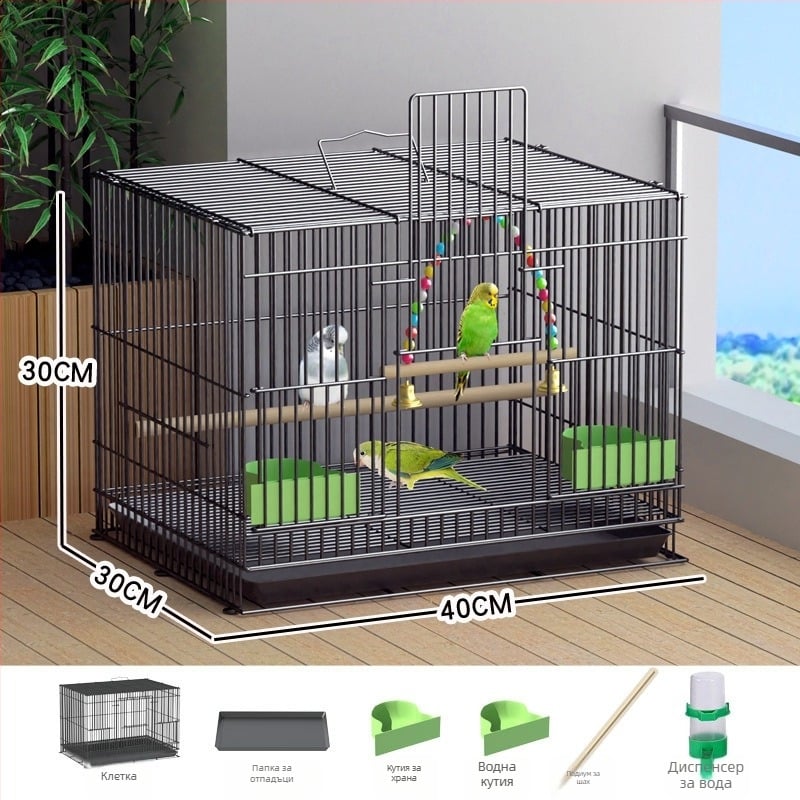 Клетка за птици от желязо – Huameilong, произход Хъбей, авторизирана частна марка, за птици