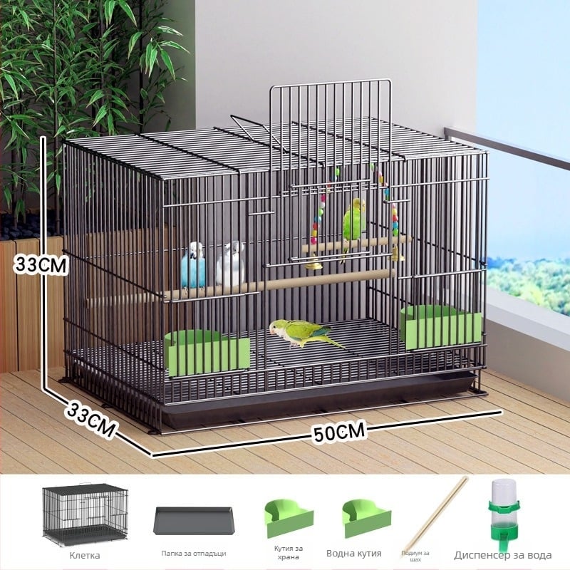 Клетка за птици от желязо – Huameilong, произход Хъбей, авторизирана частна марка, за птици