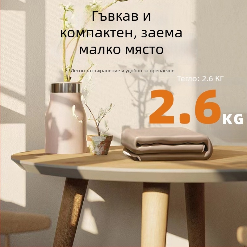 Едноместна надуваема софа за къмпинг на открито с електрическа помпа — PVC материал, тегло 2.6 кг, подходяща за 1 човек