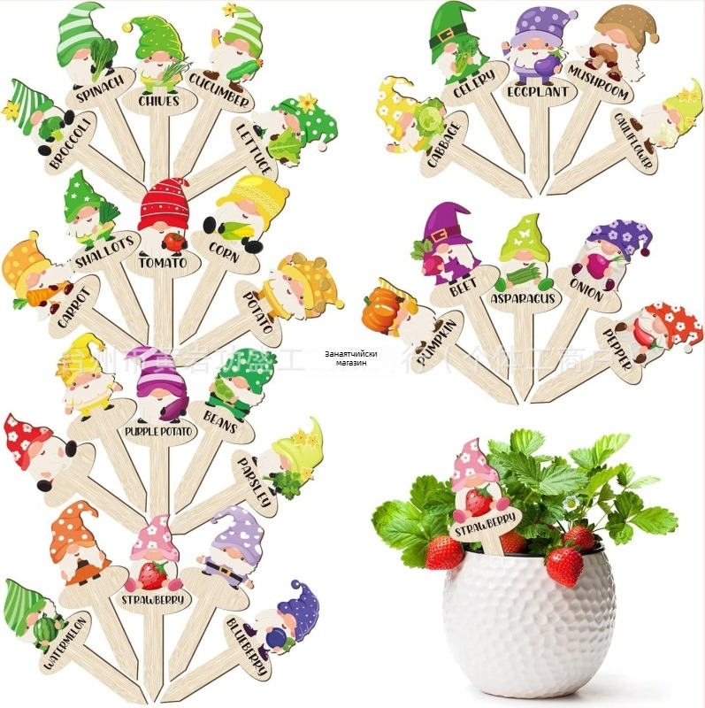 Букови дървени етикети за растения, марка Great success, категория Растения, стил Модерна простота