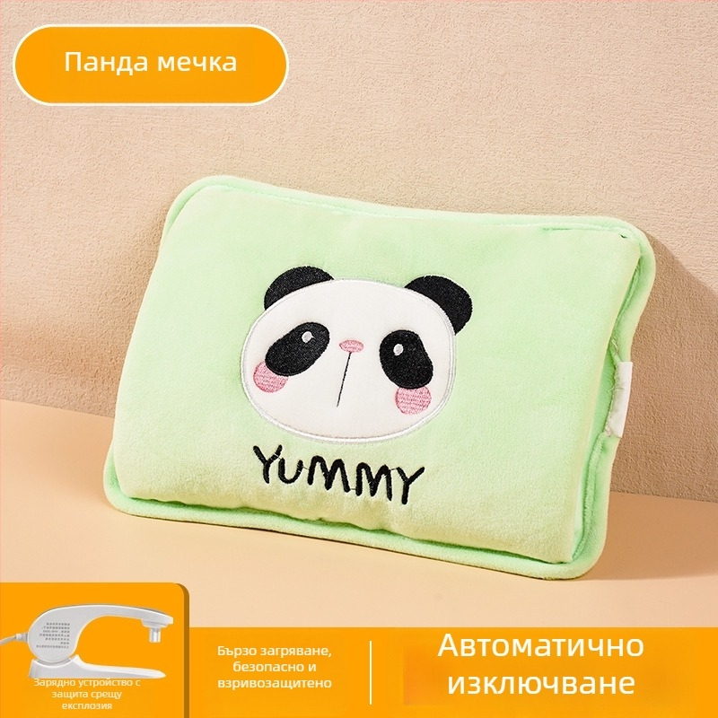 Презареждаща се бутилка за гореща вода - безопасна, термопакет за корем/менструация, електрическа нагревателна чанта HLZ-2025, 220V, 380W, самонагряване, фланелен материал