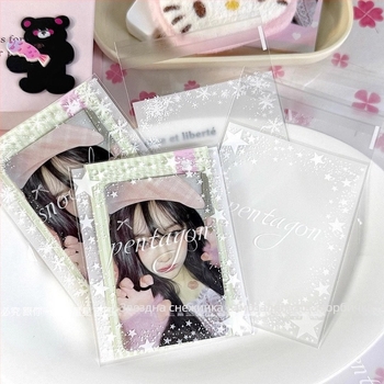 Самозалепваща подаръчна торбичка с дизайн звезда и снежинка, марка Fruit smoothie, универсална опаковка, дължина на запечатване 1–1.5 см