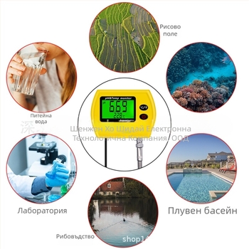 Era PH991 Мултипараметров анализатор за качество на водата – измерва pH и температура, диапазон pH 0.00–14.00, точност 0.01, резолюция 0.01°C, захранване DC 6V