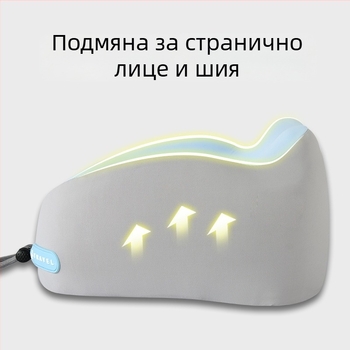 mainyer У-образена пътуваща възглавница за врата с паметна пяна, Ice Silk калъф, модерен минималистичен стил, за възрастни
