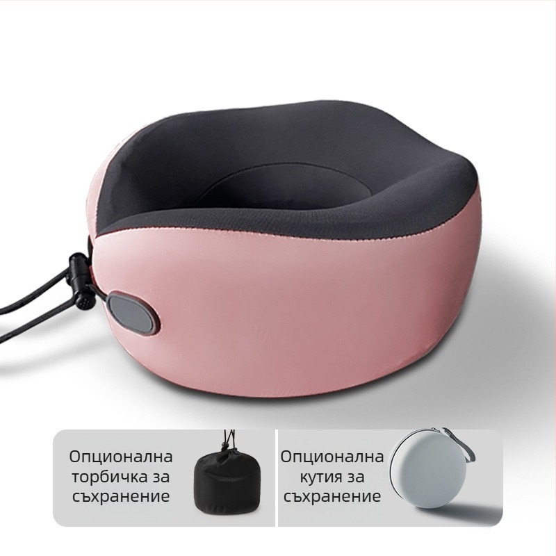 Wabin Pipe пътуваща възглавница за шия - U-образна, мемори пяна, полиестерна облицовка, за възрастни