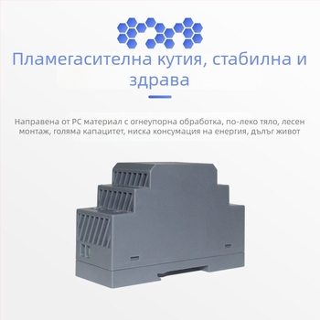 Захранване за релсов монтаж HDR-15/30/60/100W, AC/DC, PWM управление, вход 85–264VAC, изход 5–48V, 0.63–3A