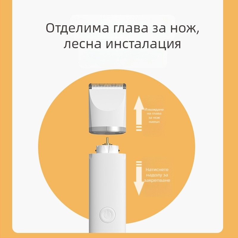 Електрически подстригвач за кучета с множество приставки за остриета, опаковка 36 бр.