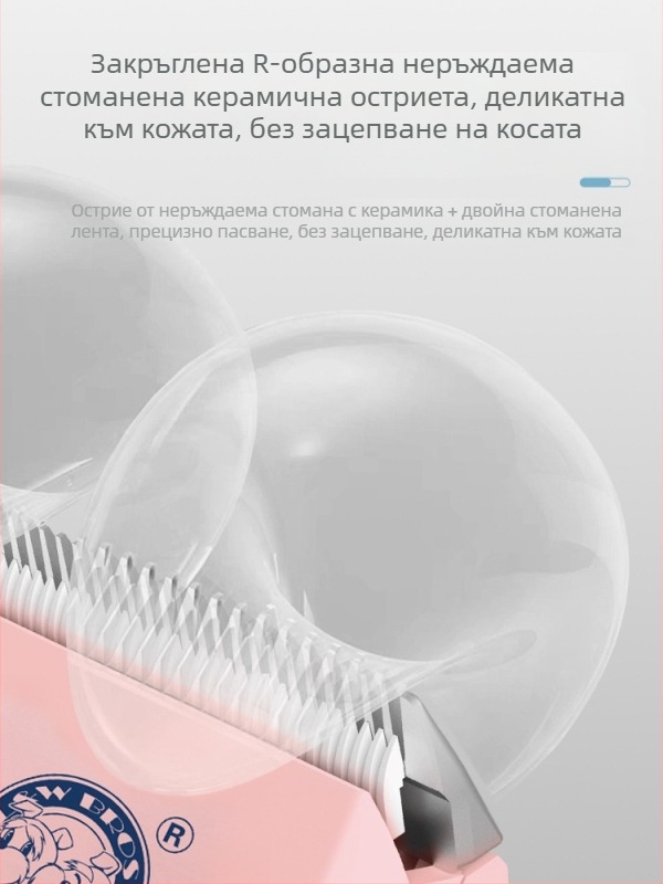 Електрическа подстригваща машинка за домашни любимци PC-908 от Laiwang Brothers, с голям LCD дисплей за котки