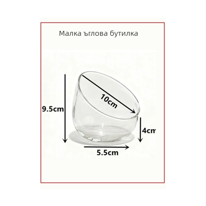 Микроландшафтна бутилка с мъх – DIY екологично стъкло за офис декор, високо боросиликатно стъкло, поставка