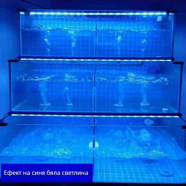 LED лампа за аквариум, водоустойчива, 24W, пластмасова конструкция, марка Zhuorui, тегло 200 г