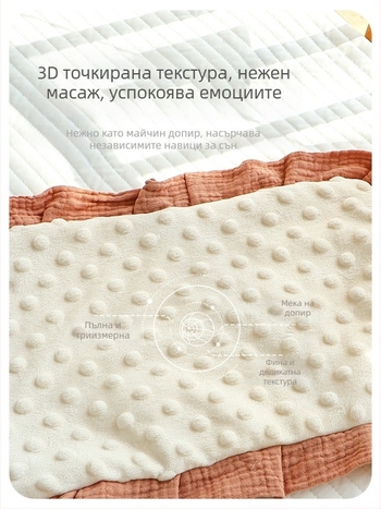 Възглавница за новородени тип облак, 100% памук, плоска възглавница с рюшка, карикатурен стил, безопасност клас A.