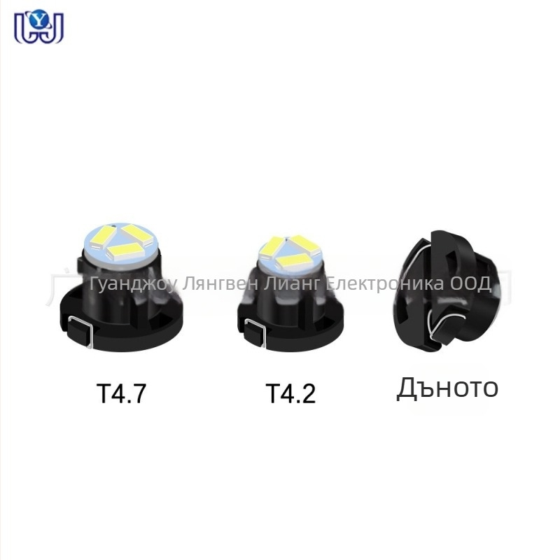 Автомобилна LED приборна лампа, модел T4.2/T4.7, 3014 3SMD, 12V, 6500K, 0.2W, 50 000 ч.