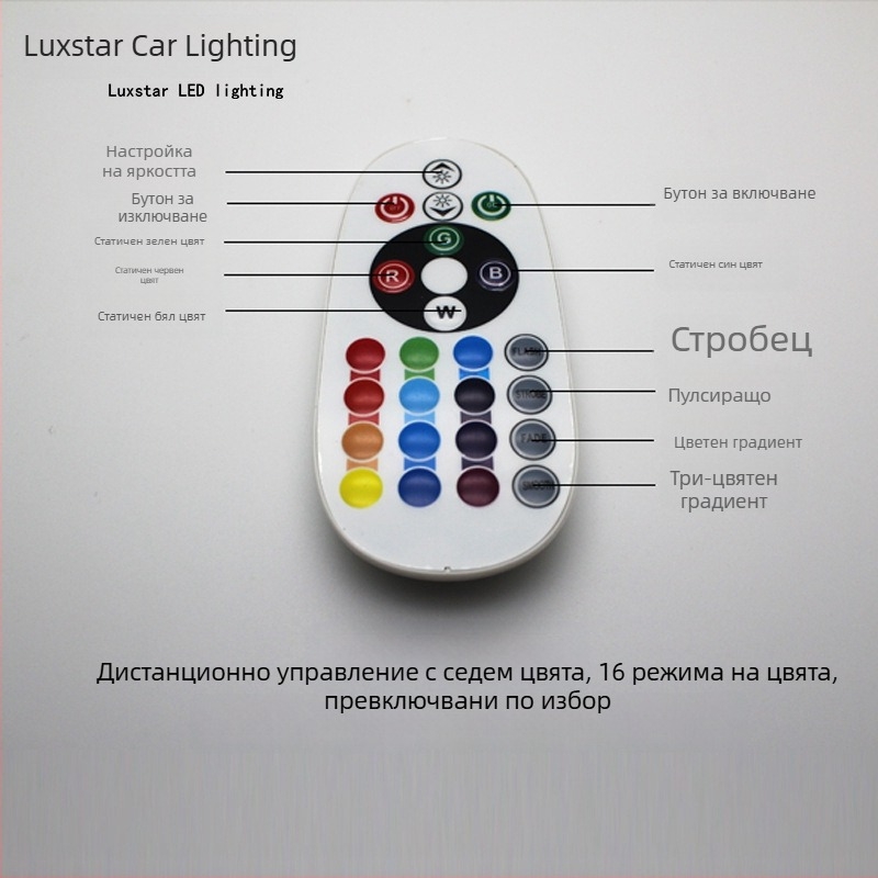 Автомобилна LED светлина за четене 5050 SMD, 12V, 200 mA, 7000K