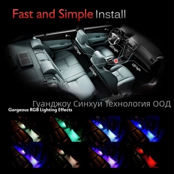 LED автомобилна интериорна декоративна лампа – 12V, 36W, IP67, 650 lm, 5050 LED