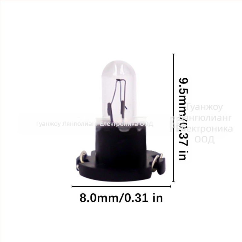 Автомобилна инструментална лампа с халогенна крушка, модел T3/T4.2/T4.7, 12V, 2W, 120 lm