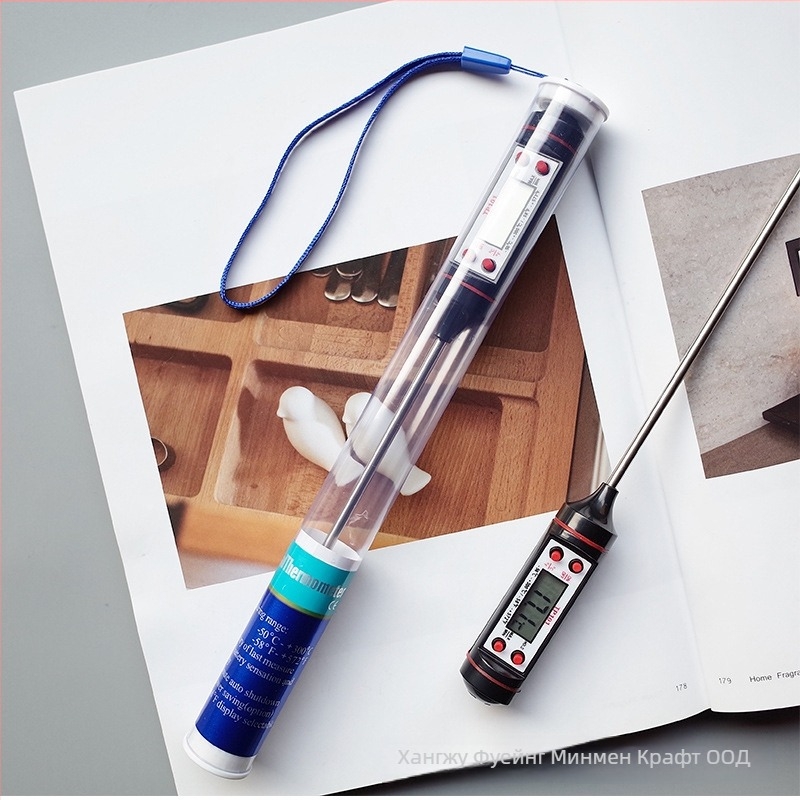 Дигитален термометър със сонда за домашна кухня, ръчна изработка, модел TP101, форма: инопланетна