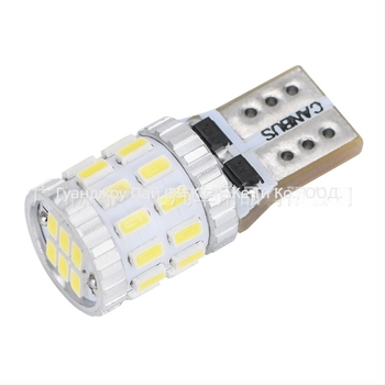 LED крушка W5W/T10 CANBUS с декодер за паркинг светлина (12-24V, 0.2A, 3W, 220LM, 3014)