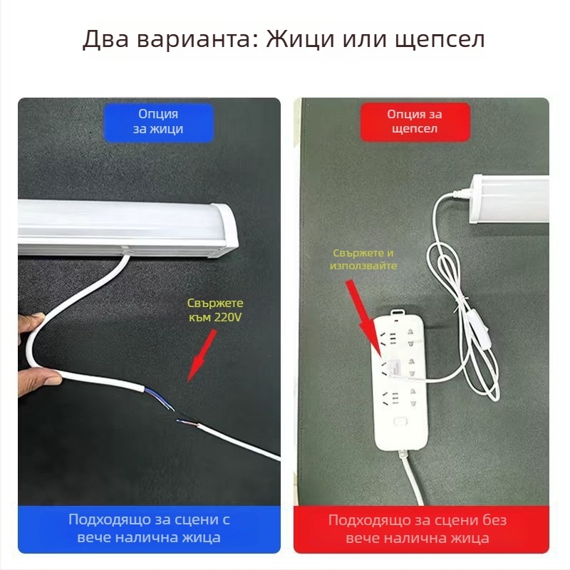 90° ъглова стенна лампа (San'an LED, 220V, 5000 lm, 6500K, IP42)