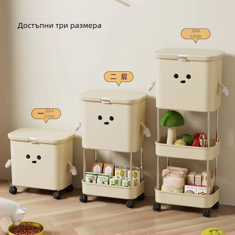 Контейнер за съхранение на котешка храна, запечатан и влагозащитен, вакуумна конструкция, материал PP; марка Unique; вместимост: Други; внос: Не; IP: Не