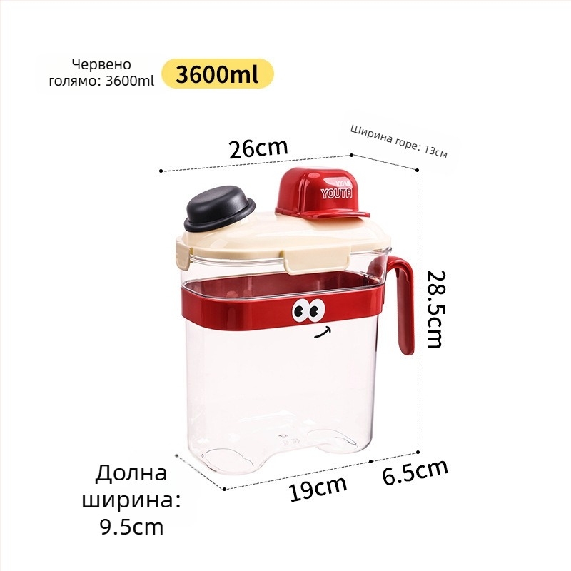 Harry PP запечатан контейнер за храната на кучета и котки — влагоустойчив, 2800–3600 мл