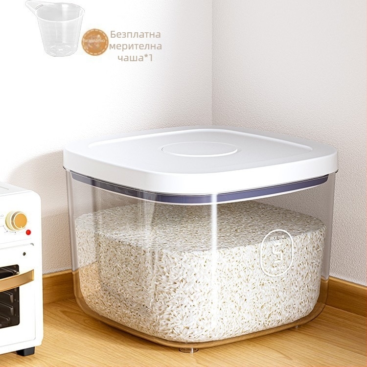 Контейнер за ориз, влагозащитен, пластмасов, скандинавски стил