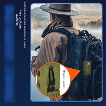 Мини работна светлина, презареждаща се, въртяща се магнитна лампа за шапка с клип — модел JC-306, 3.6V, ABS корпус, живот 1 000 000 ч