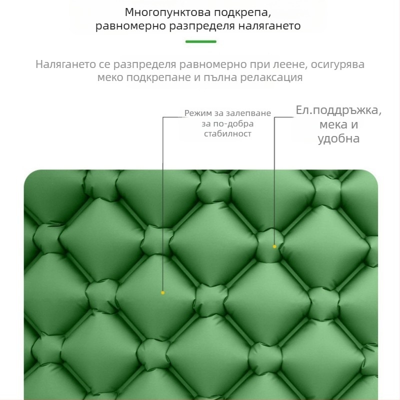 TPU надуваема спална подложка за къмпинг – за 1 човек, 547 г
