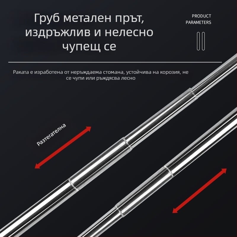 Телескопична неръждаема стомана ръчна мрежа за аквариум за малки декоративни риби (гуппи, бойци) – 3D ръчна изработка, тегло 50 г