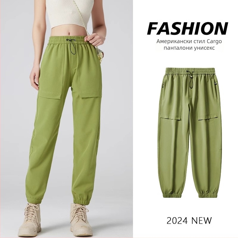 Унисексови работни панталони за туризъм и къмпинг, полиестер, вятърозащитни, пролет/есен