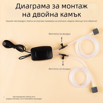 USB кислородна помпа за открит риболов, преносима помпа за аквариум, тегло 150 г, J3/J5 помпени опции, Марка: Other