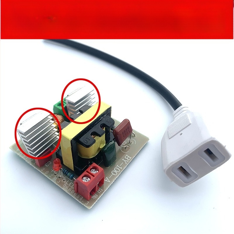 DC-AC батериен инвертор 12V към 220V, 120W, превключващо захранване за външно аварийно осветление