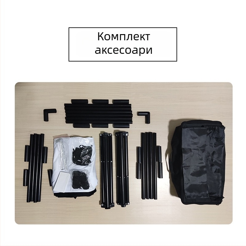 Проекционен екран VEIDADZ, антиотразяващ, 16:9, на подова стойка, подвижен и преносим