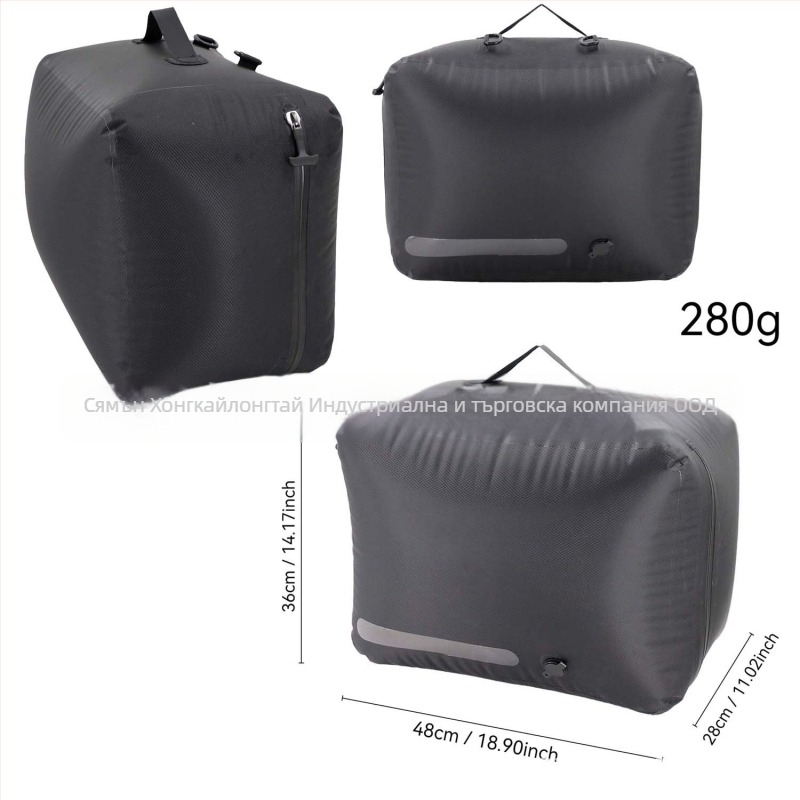 Правоъгълна вакуумна чанта за компресия – TPU, 36–55 л капацитет, разширява капацитета, найлонова подплата, за пътуване