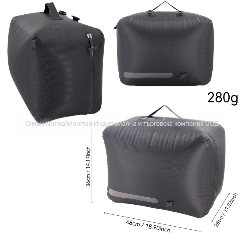 Правоъгълна вакуумна чанта за компресия – TPU, 36–55 л капацитет, разширява капацитета, найлонова подплата, за пътуване