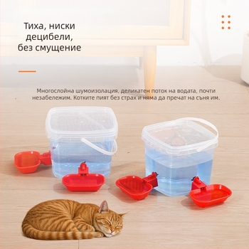 Котешки диспенсър за вода Roar, отделяем воден съд, без електричество, гравитационен поток, тегло 150 g