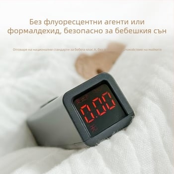 Бебешко одеяло – 100% памук, пълнеж полиестер, целогодишно използване (пролет–есен), подходящо за деца до 14 години