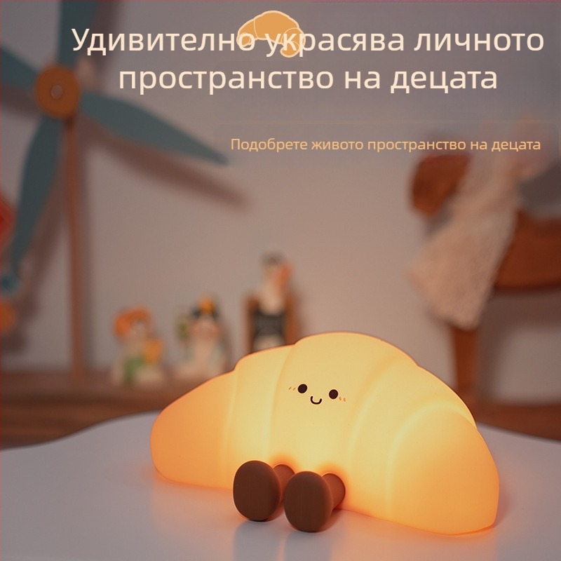 Малка силиконова настолна нощна лампа със седемцветна смяна на светлината, таймер и докосваем светлинен режим — модел JXJA089, захранване с батерия, ≤36V