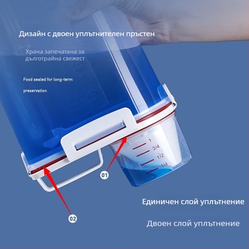 Контейнер за храна за домашни любимци — ПП, капацитет 1.5L/2.5L, Авторизирана частна марка: Да, Марка: Tinypet little mustard