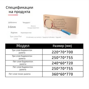 Картонена кутия за бадминтон ракета – гофриран картон, логистична кутия, екстра твърда, трислойна конструкция, нетно тегло 120 g, опаковка за ракети бадминтон
